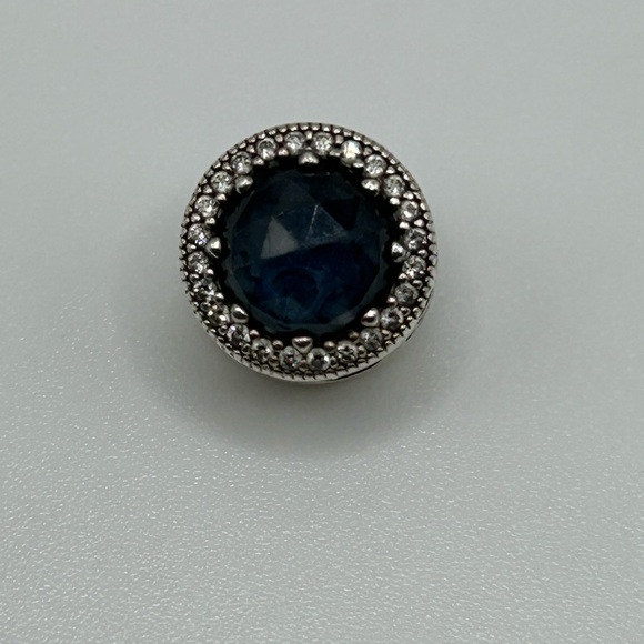 Jewelry - Pandora Silver and Blue Gemstone charm